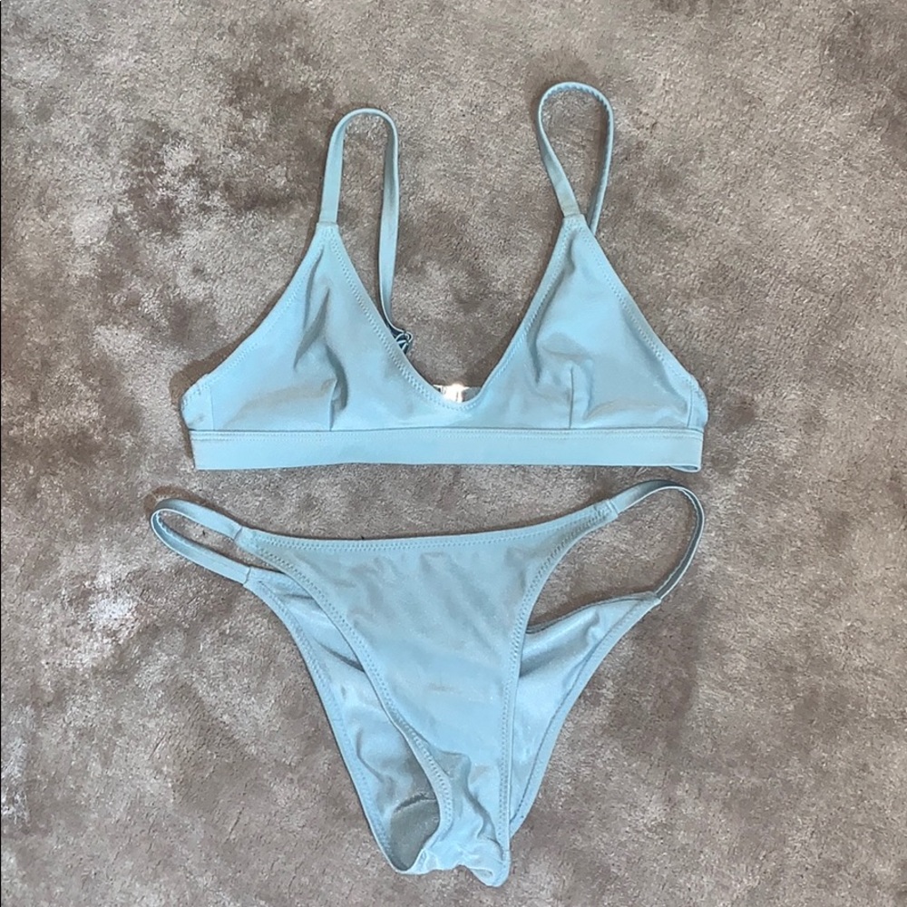 White fox swimsuit